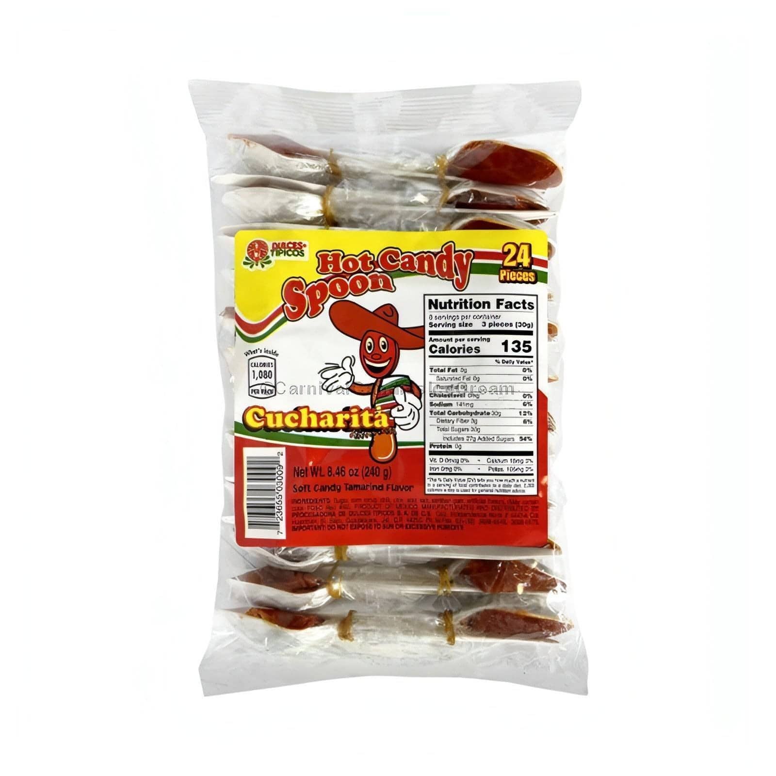 Carnival Candies & Ice Cream Inc. - Wholesale Lollipop - Dulces Tipicos Cucharita Tamarindo Spoon Mexican Candy