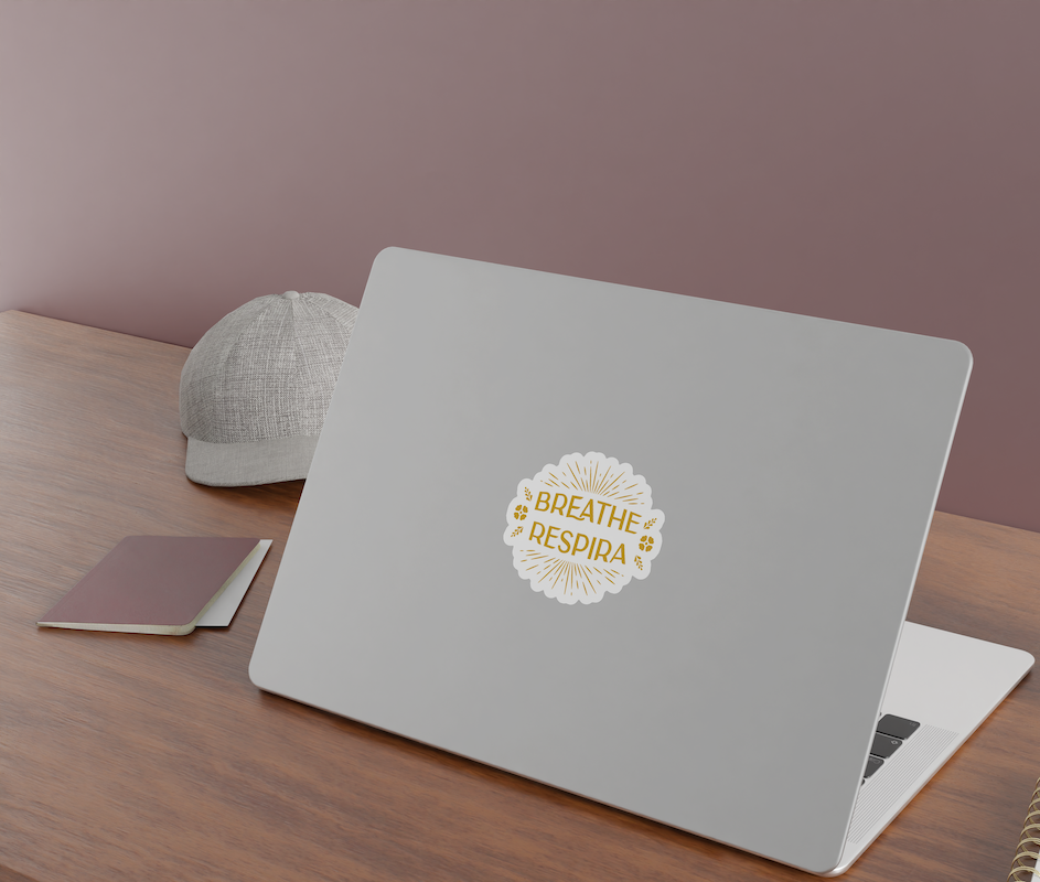 Recetas PSD, LLC - Vente Autocollant - Autocollant écologique Breathe~Respira1