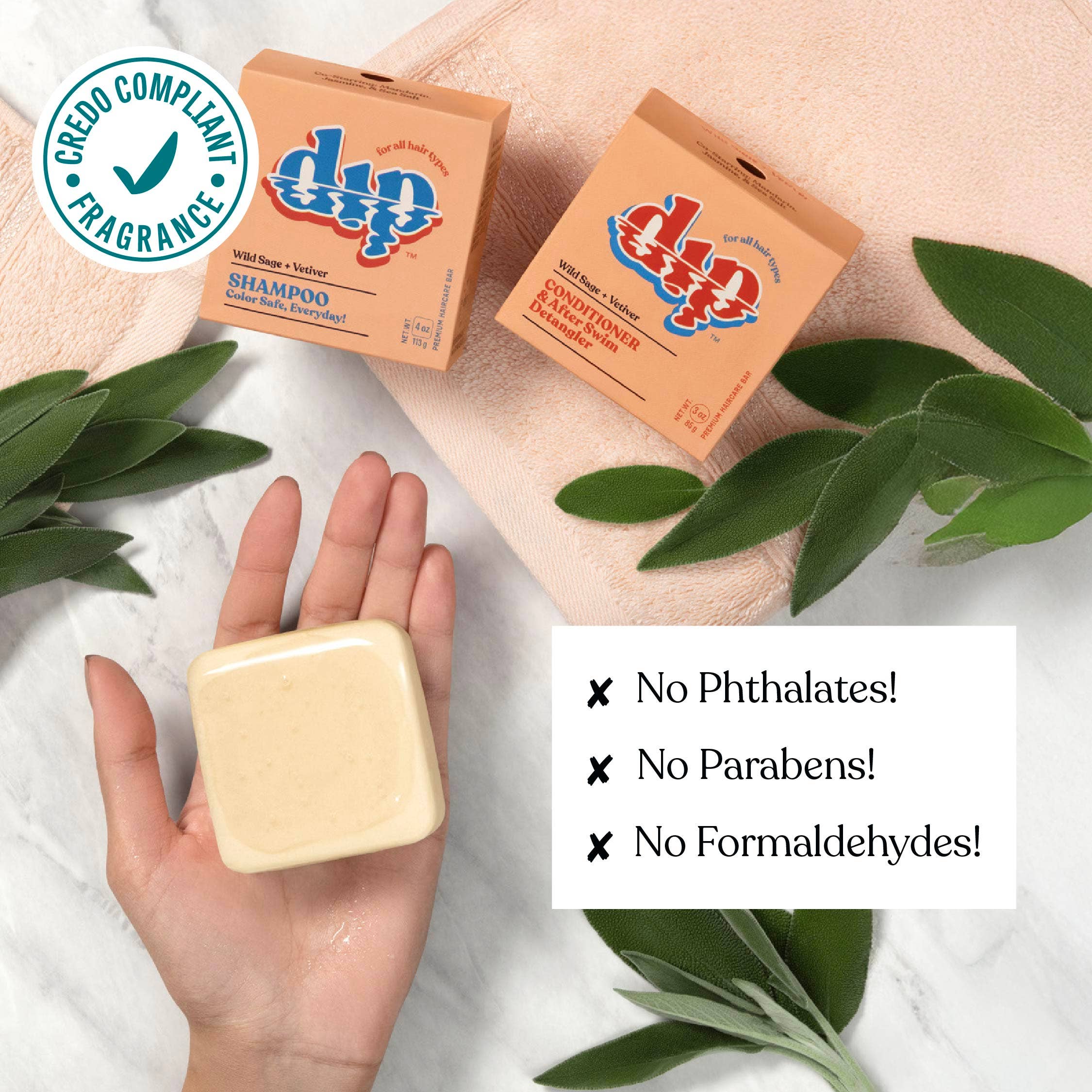 Dip - Wholesale Shampoo Puck/Solid Shampoo - Dip Shampoo Bar: Color Safe, Everyday - Wild Sage & Vetiver4