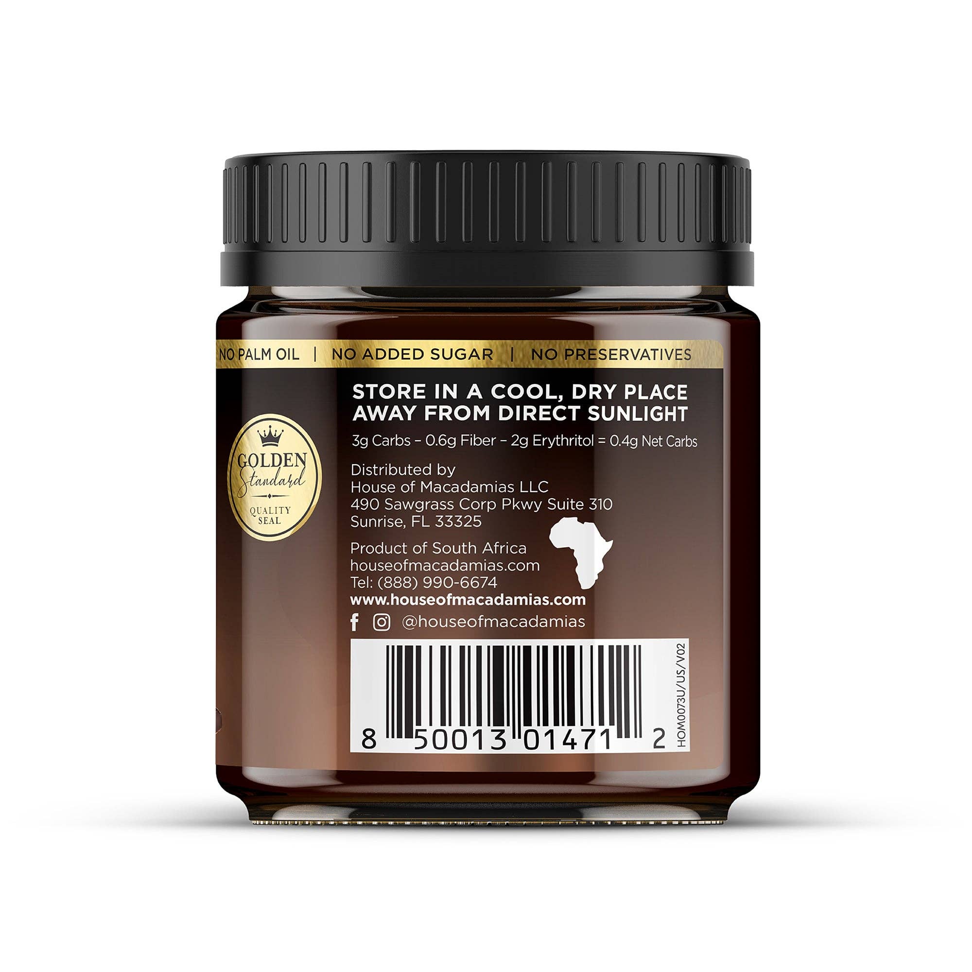 House of Macadamias - Wholesale Nut Butter - Macadamia Nut Butter Chocolate Flavor (1 Flavor, 1 Jar)2