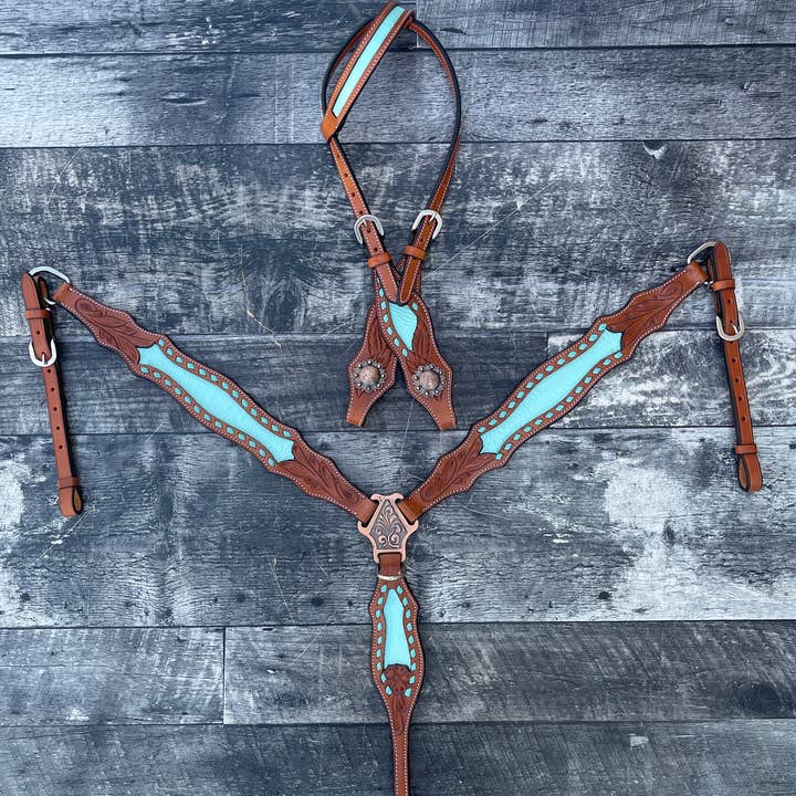 Schulz Equine - Wholesale Horseback Riding Gear - Bonanza Headstall and Breast Collar Set5