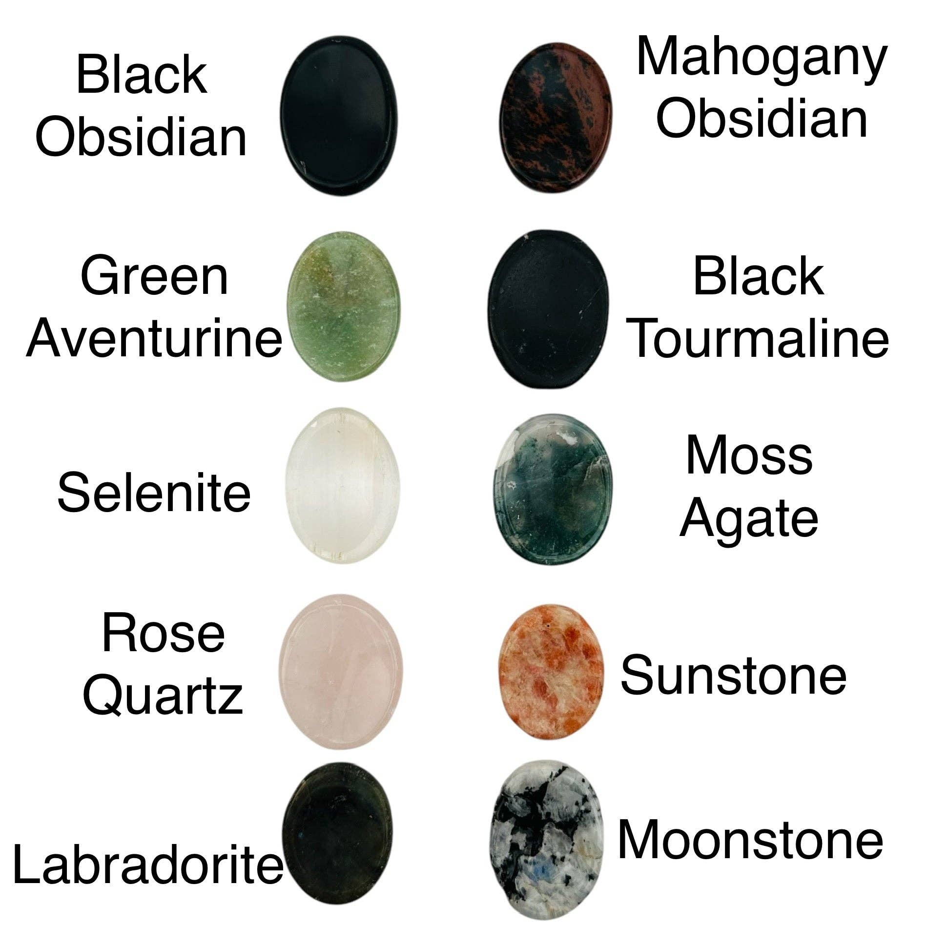 Rock Paradise - Wholesale Spiritual Stone/Crystal - Gemstone Worry Stone - Finger Massage Stone Crystal Palm Stones6