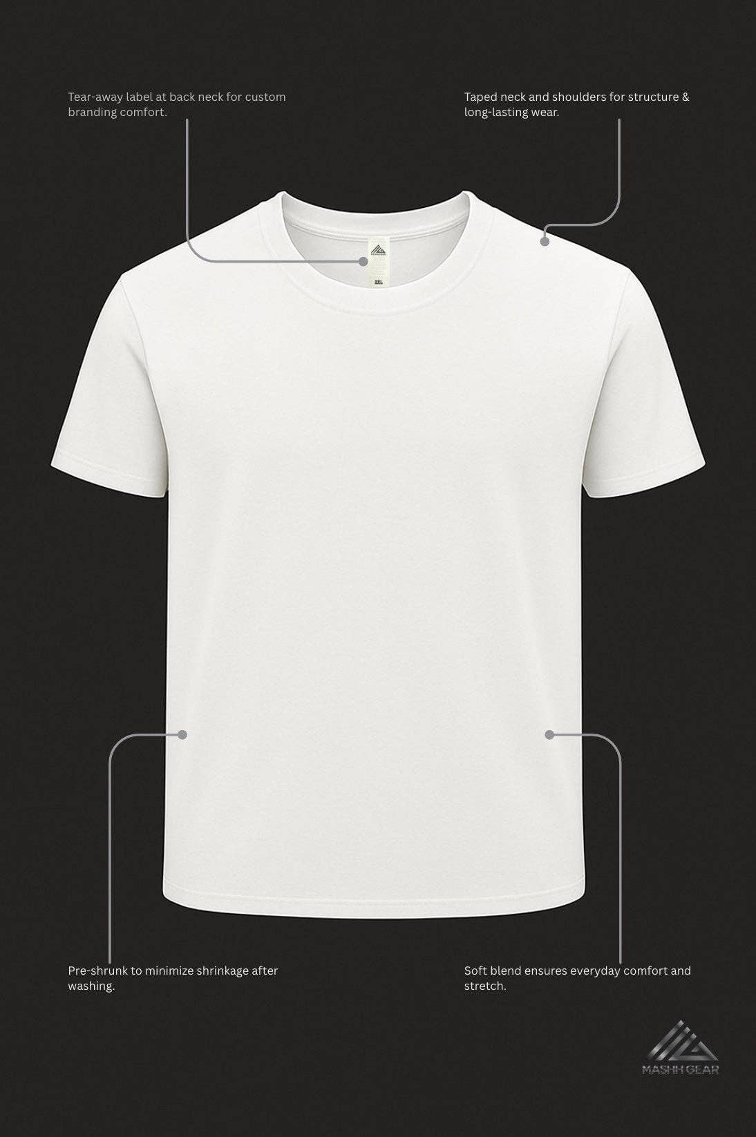 Mashh Gear - Wholesale T-Shirt - Unisex - Mashh Gear 5 Oz Soft RingSpun T-Shirts9