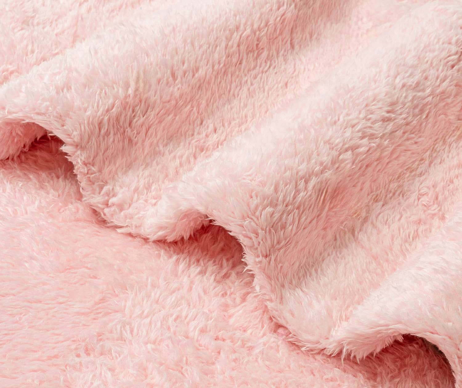 home mart goods – Engroshandel Tæppe – 50"x60" Lyserød Sherpa Blød Varm Hyggelig Sengetæppe Plaid3