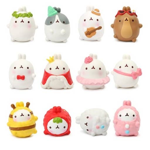 K-Wonderland – wholesale Figurine toy – Kids – Molang Costume Dress up Random Figurine Toy Vol2 Box 6