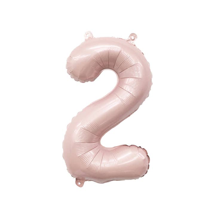 Ellie's Party Supply - Wholesale Balloon - Barely Blush Mylar Number Balloons (32 Inches)2
