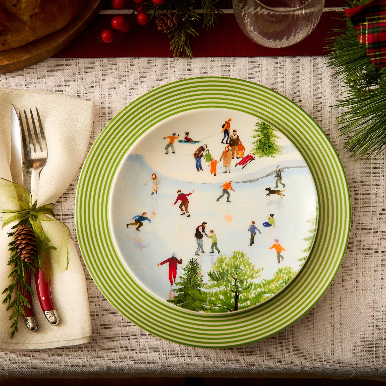 Caskata - Wholesale Salad Plate - Caskata X Felix Doolittle Winter Wonderland Plates, Set of 43
