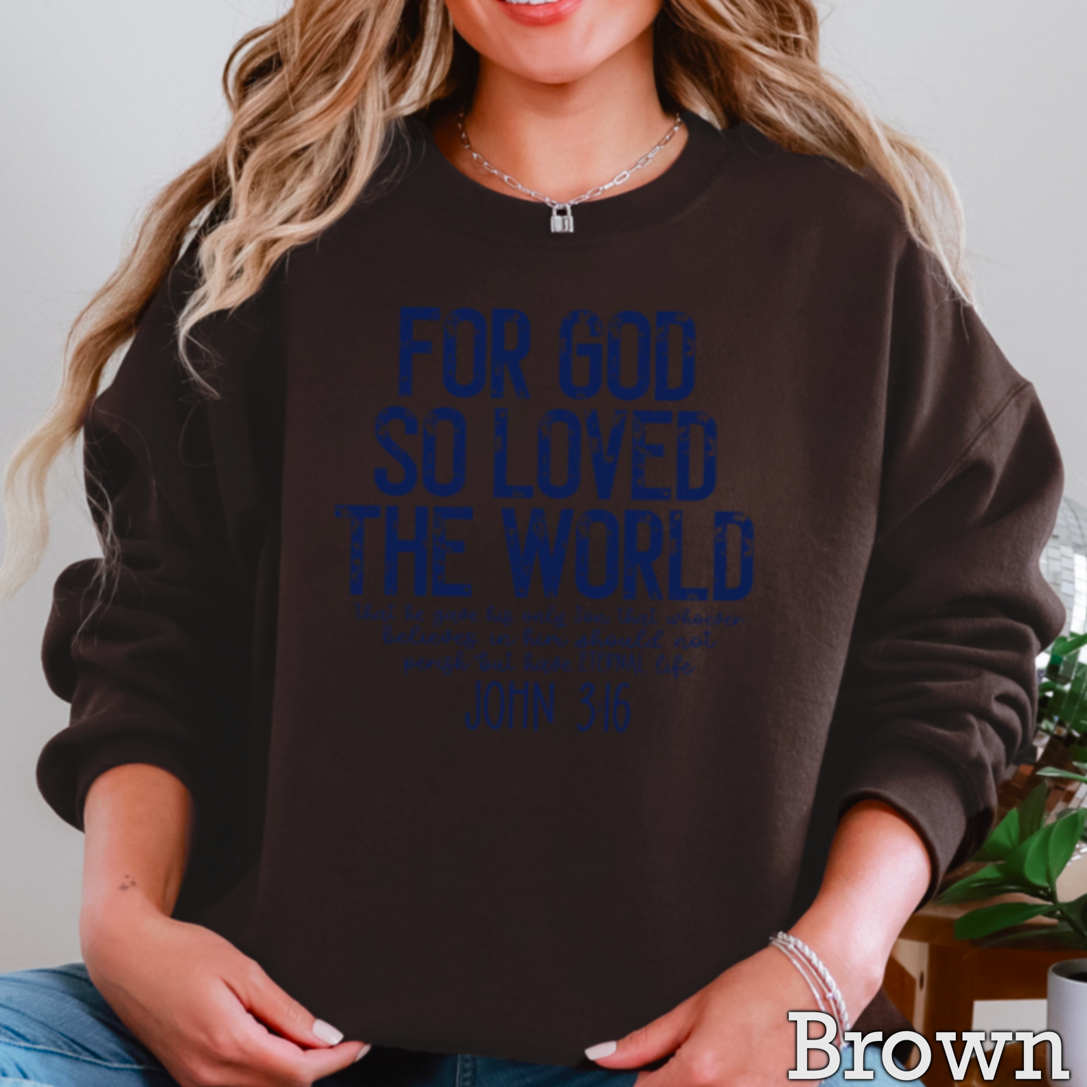 Shoppe SHC - Wholesale Graphic Sweatshirt - Women's - John 3:16 Christian Graphic Sweatshirt|Gildan5