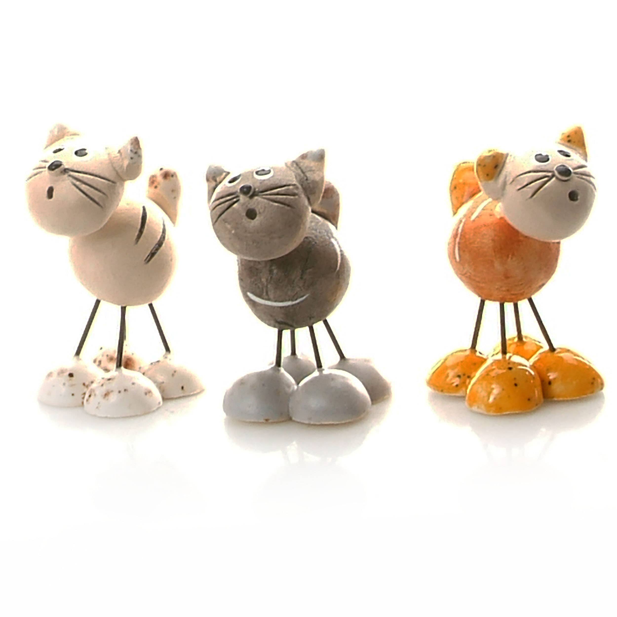 Enigma Supplies – wholesale Decorative figurine – Mini Wire Legs Cute Cats Supplied at Random | Gift Boxed0