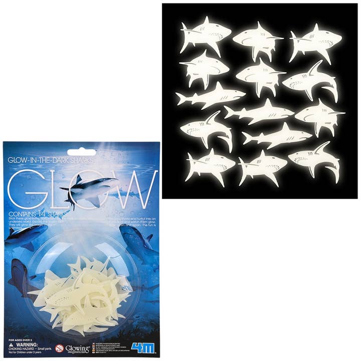 The Toy Network - Wholesale Light-Up Toy - Kids & Baby - Glow-In-The-Dark Sharks