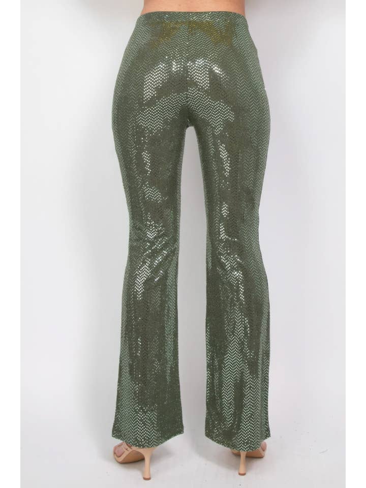 CC Wholesale Clothing - Wholesale Pants - Women's - Sequined Fit & Flare Midrise Pants4