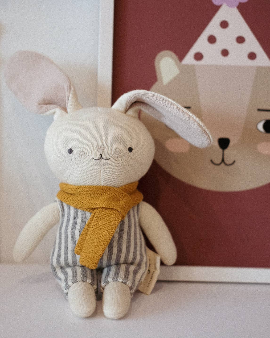 Little Otja – wholesale Fyllda/plyschleksaker - Barn och baby – Stickad kaninmjukisdjur – Mjuk plyschpresent till babyshower5