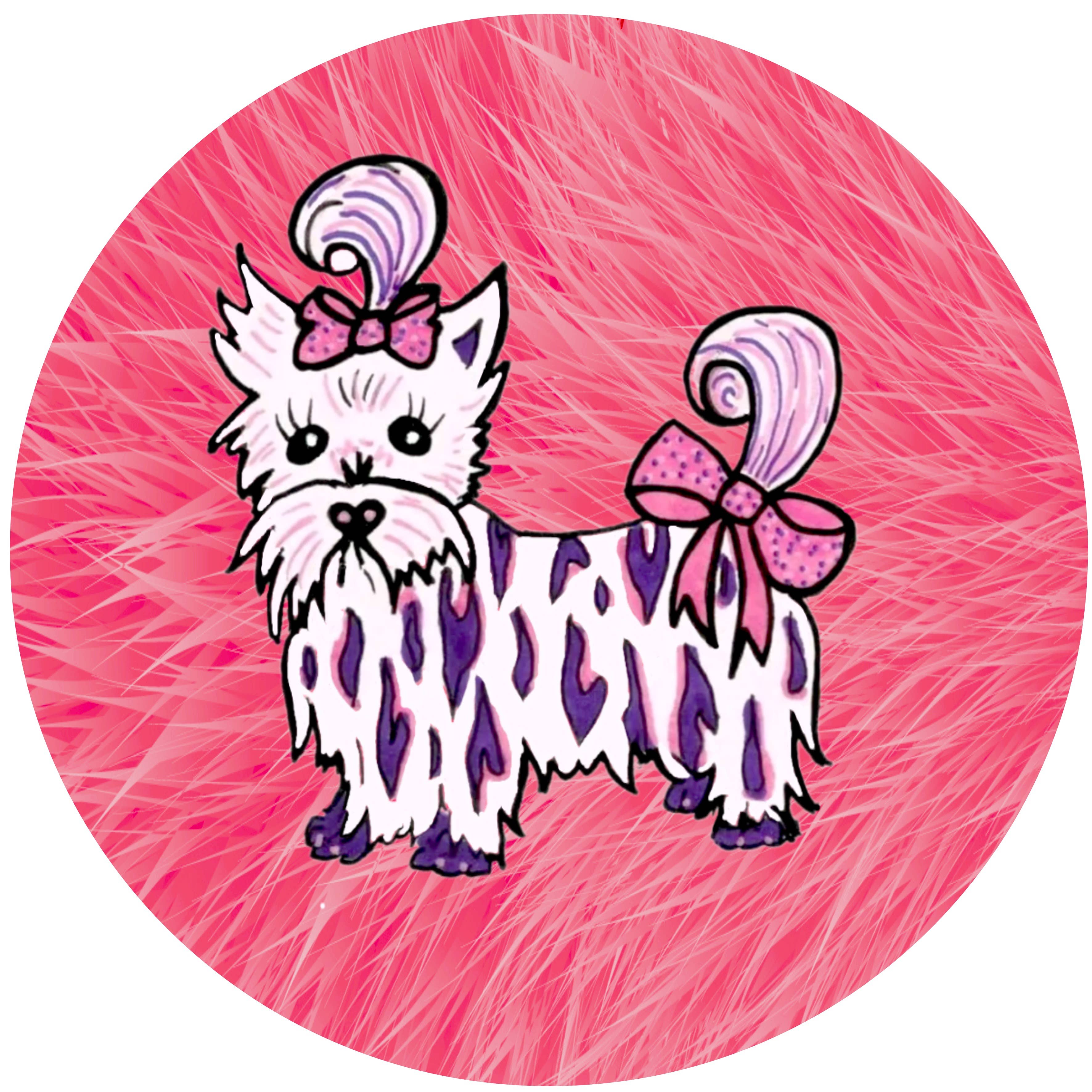 FunkyAdi - Wholesale Compact Mirror - Dog Print Round Magnets12