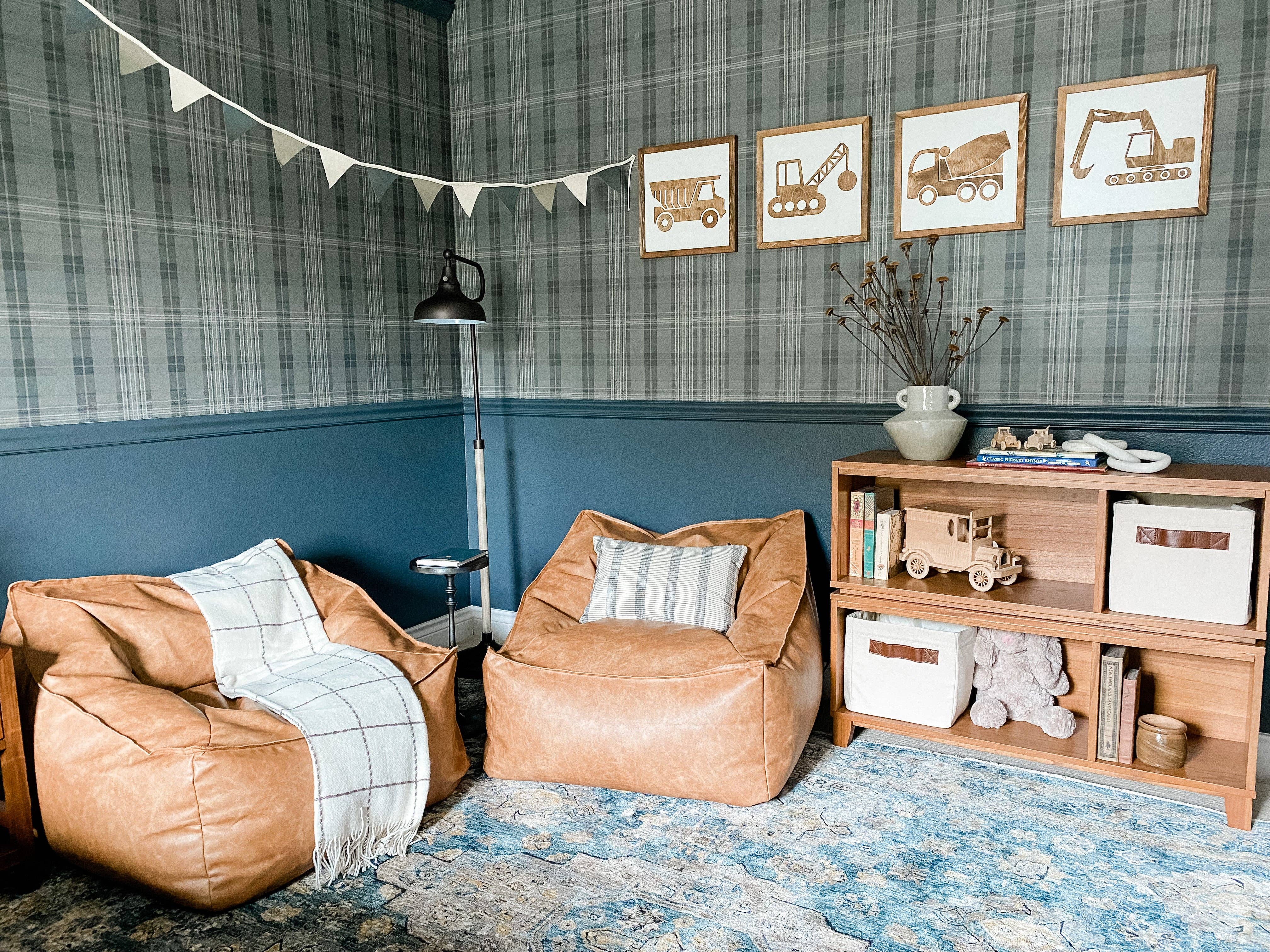 Nail and Hook Laser Cut Home Decor - Wholesale Sign - Construction Truck | 14x14 inch Wood Sign | Construction Room Decor | Construction Truck Bedroom11