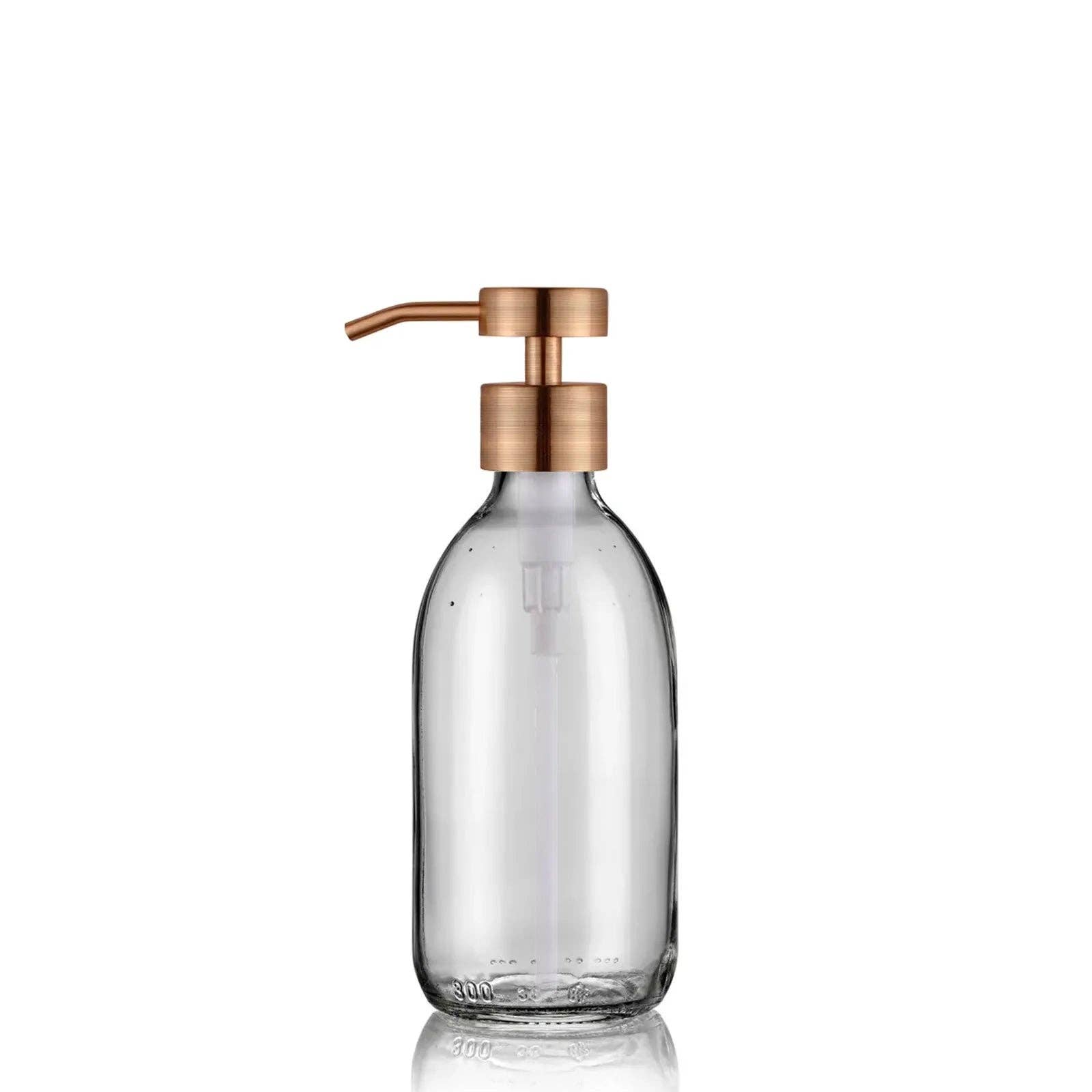 Little Pots – wholesale Soap dispenser – Clear glass soap dispenser – Stainless steel pump1