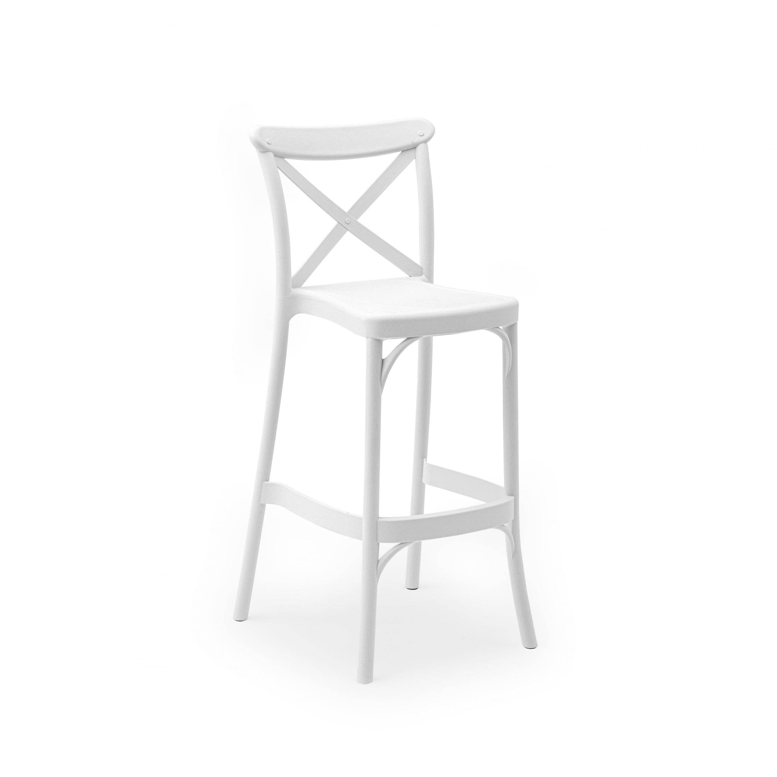 Casual Decore - Wholesale Stool - Patio Crossback Barstool 30" Commercial Grade - Box of 40