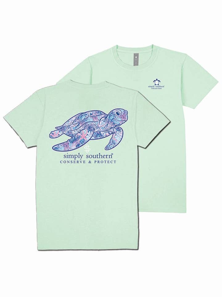 simply southern - Wholesale Screen Printed T-Shirt - Women's - SS-TRACKT7-REEF-MINT