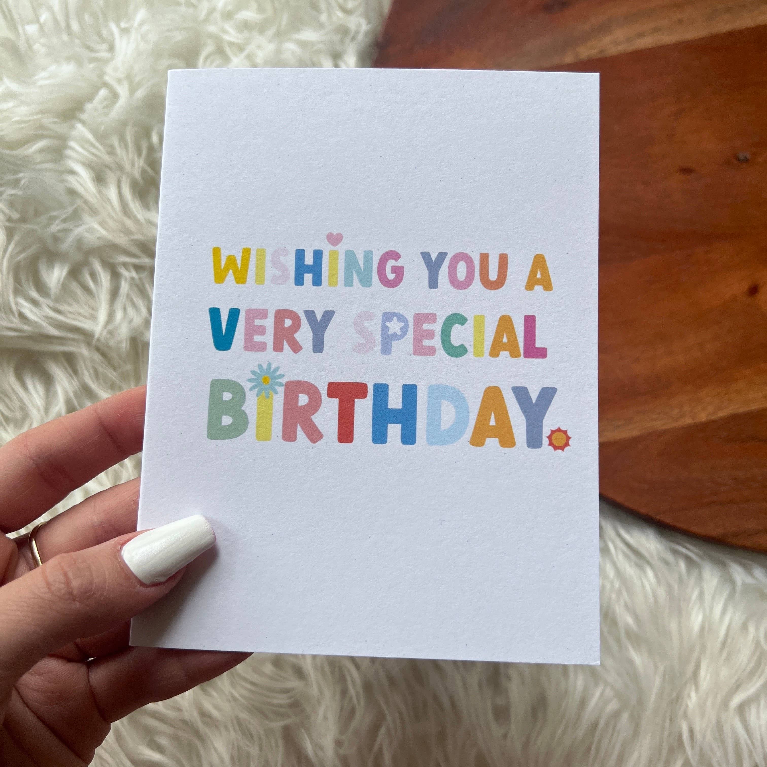 Big Moods - Wholesale Birthday Card - "Wishing you a very special birthday" birthday card3