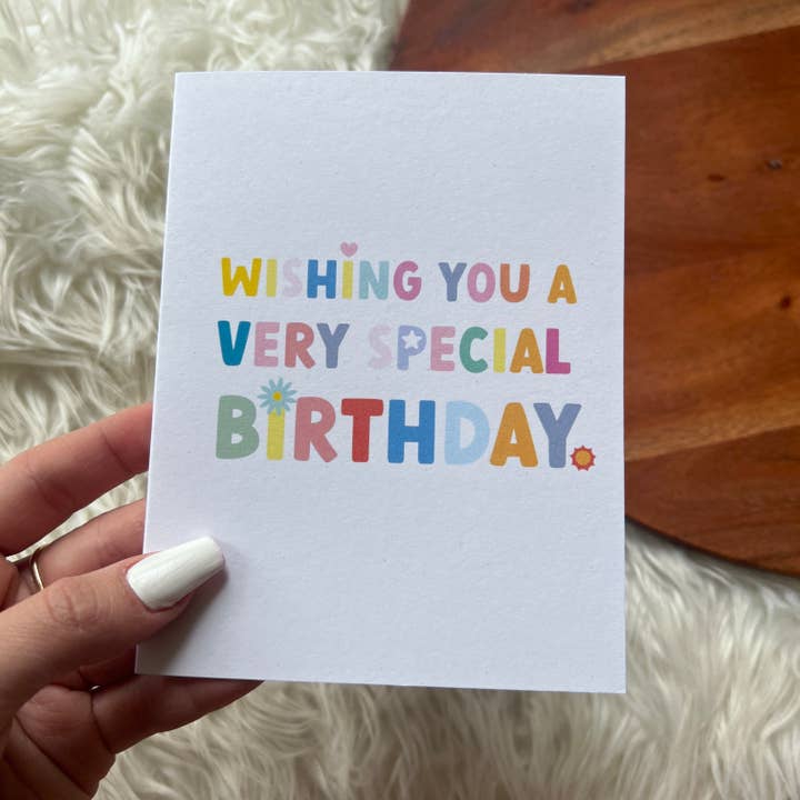 Big Moods - Wholesale Birthday Card - "Wishing you a very special birthday" birthday card3