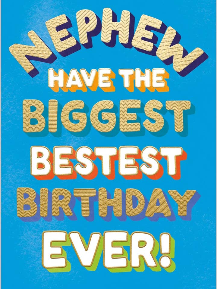 Sobrino MayorMejor Cumpleaños para venta al por mayor de Abacus Cards and Clare Maddicott Publications