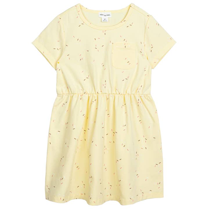 Drys Print på Vanilla Jersey Kjole for engroshandel hos Miles the Label