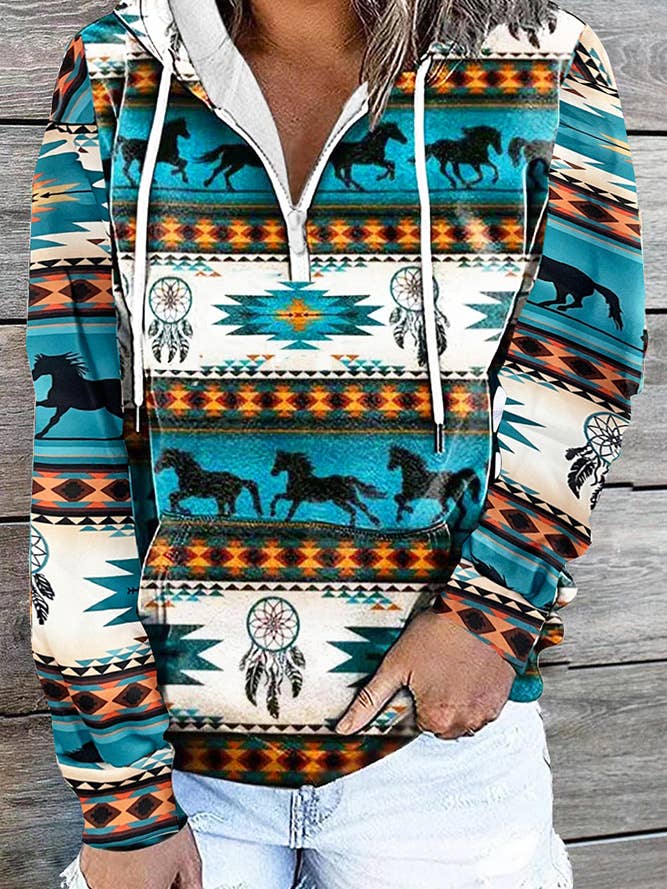 Aztec Zipper Kangaroo Pockets Western Hoodie ZK366 and other Purchase Wholesale aztec sweater. Free Returns & Net 60 Terms on Faire trending on Faire.