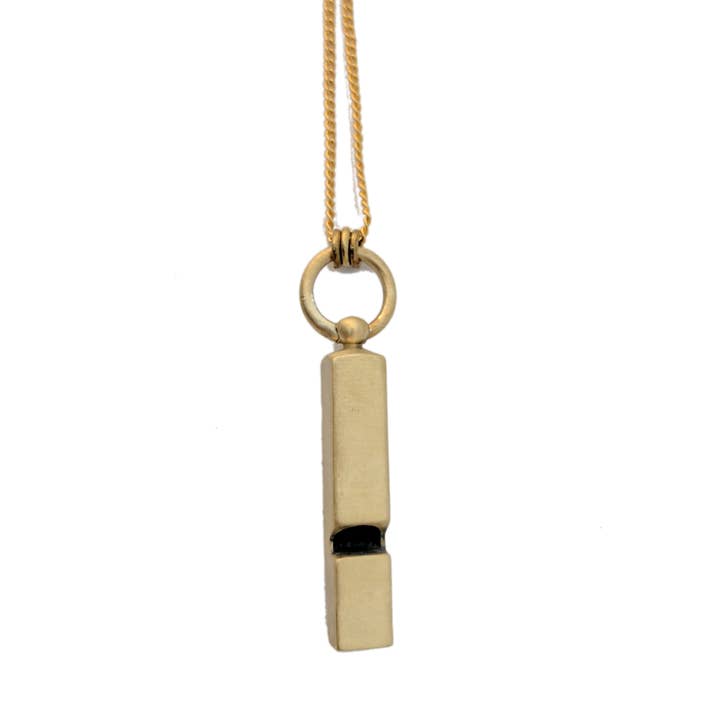 Butter Brass by Vittrock - Wholesale Halskettinghanger - 24 „messing fluitje ketting4