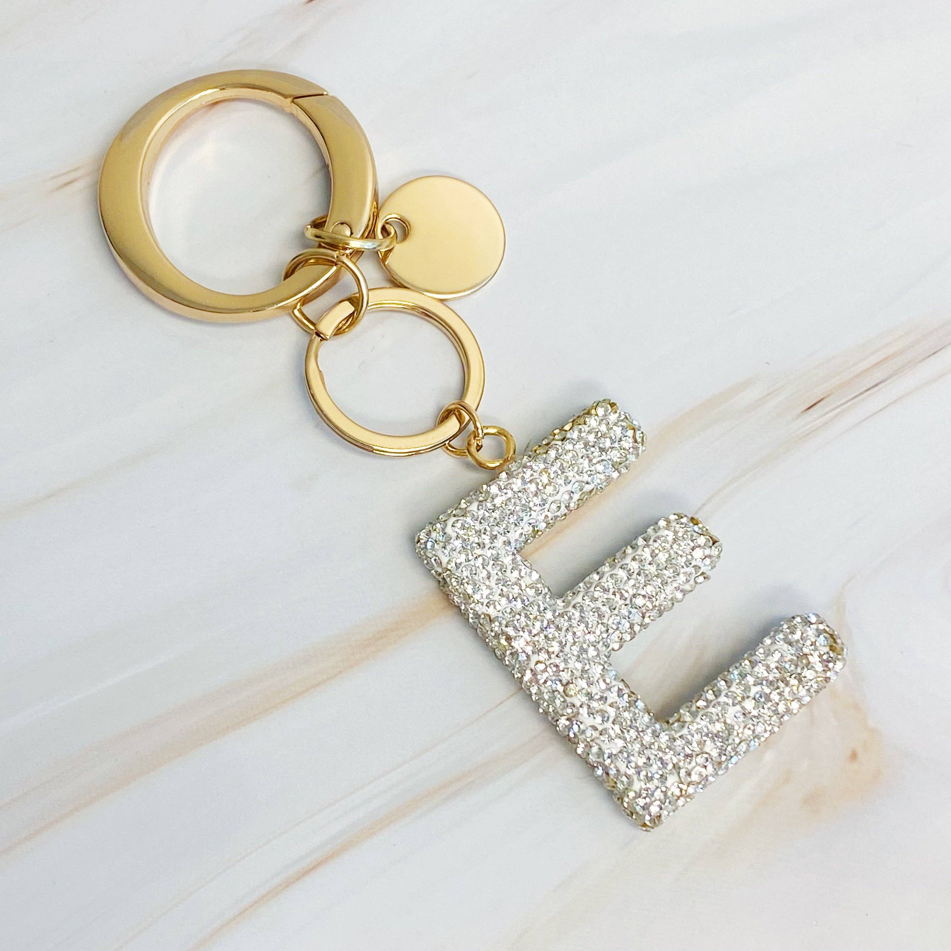Ellison+Young - Wholesale Keychain - Women's - It Girl Glam Initial Key Chain4