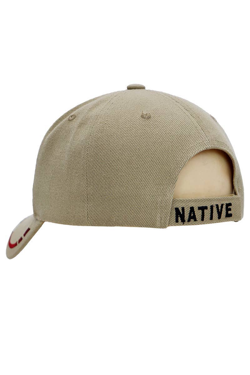Cap Zone - Wholesale Baseball Cap - Unisex - Native Pride Bear Claw Velcro Back Baseball Cap12