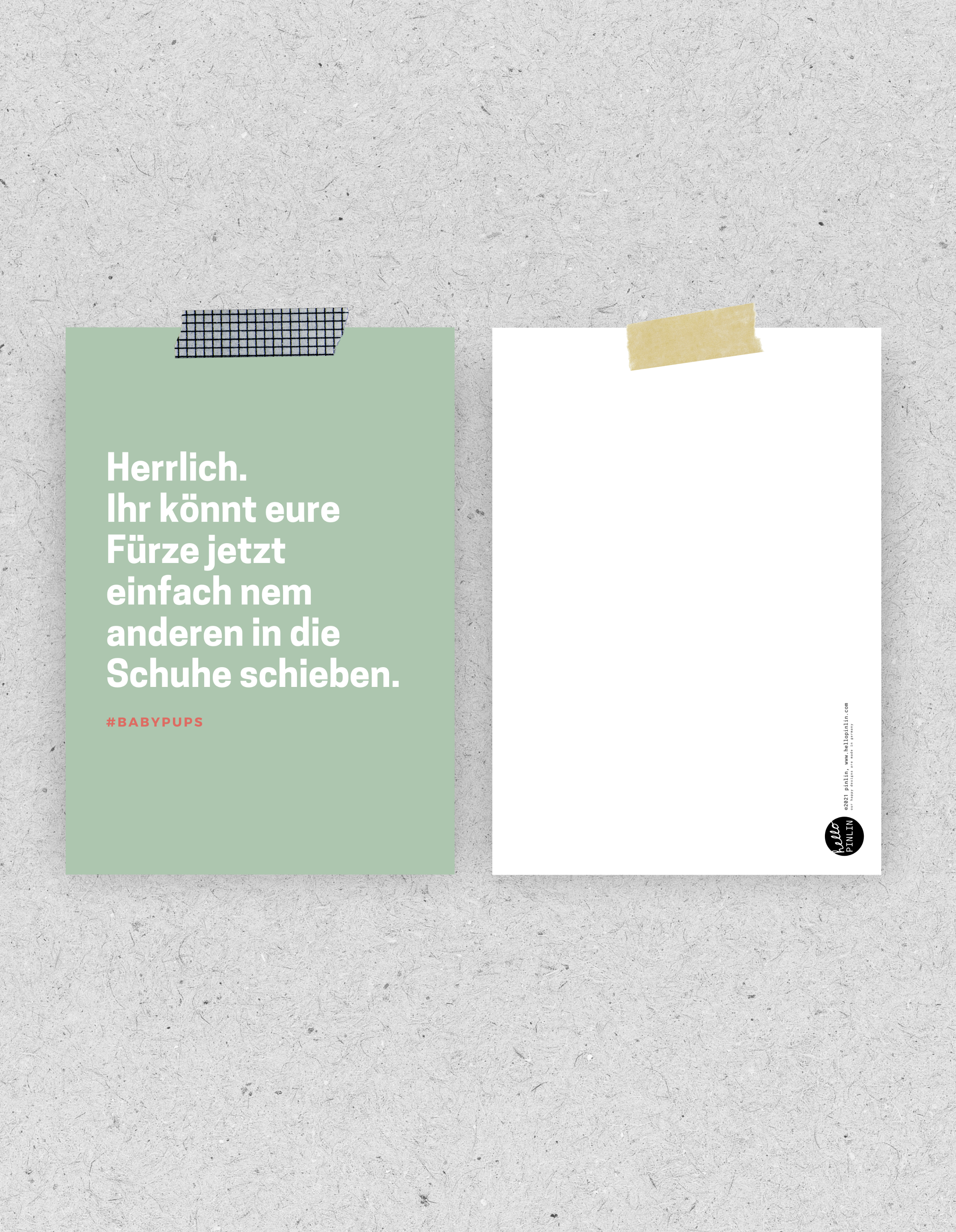 PINLIN® - Wholesale Postcard - Postcard “Babyfart” 2