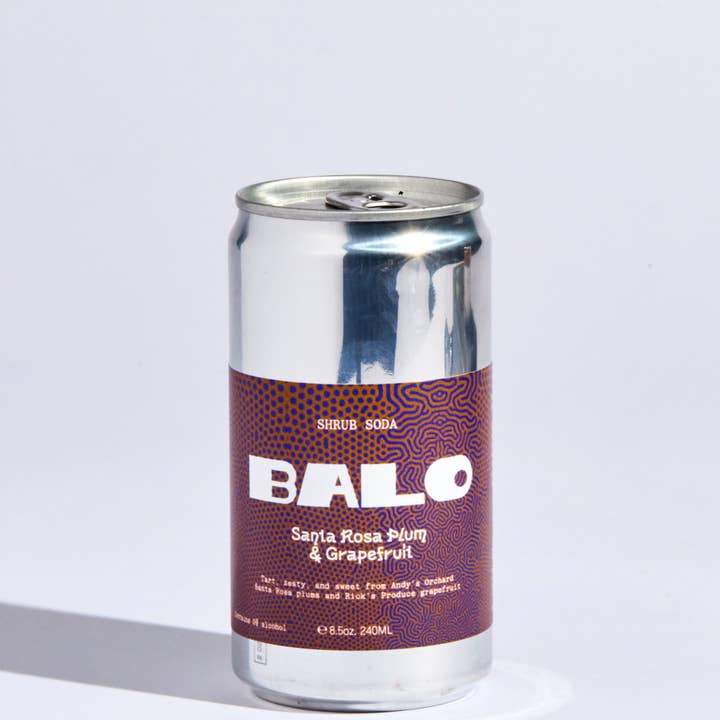 BALO.CO – Engroshandel Sodavand/kulsyreholdige drikkevarer – Shrub sodavand Santa Rosa blomme & rubinrød grapefrugt 8,5 oz