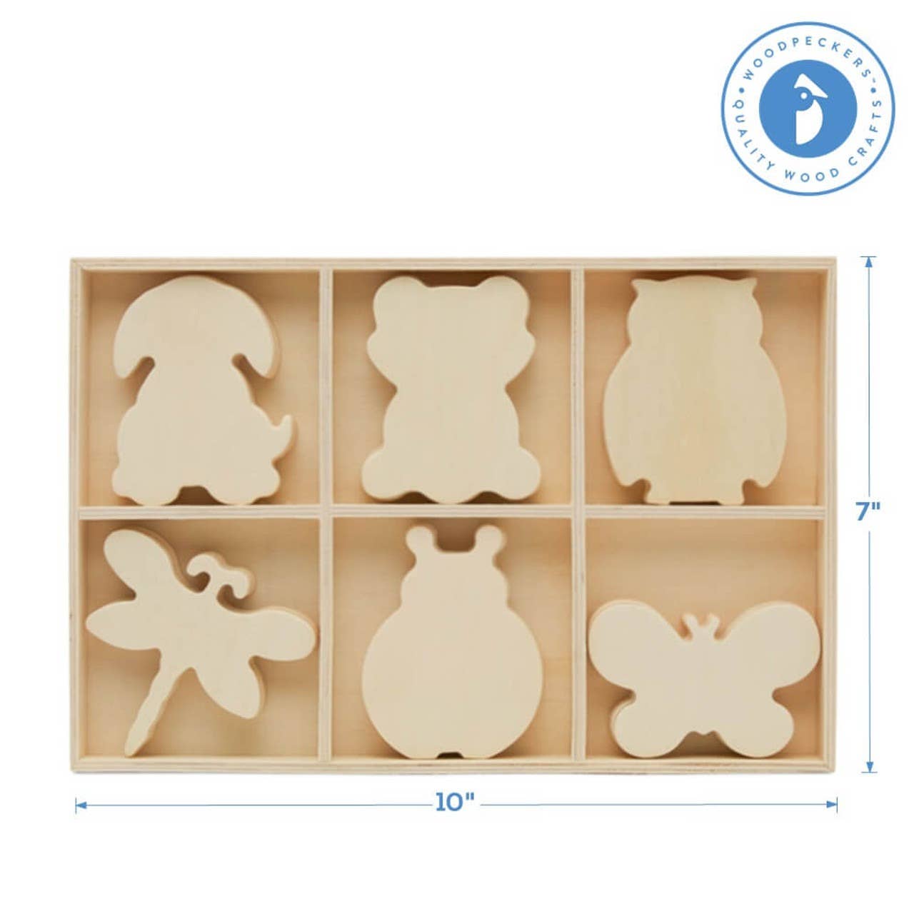 Woodpeckers Crafts - Wholesale Wood Toy - Kids - Wood Sorting Tray12