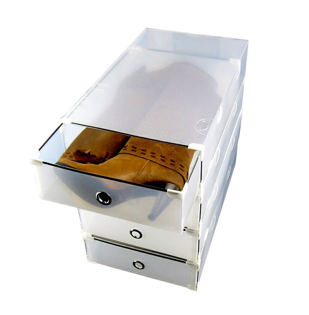 Periea - Wholesale Shoe Rack - Periea 'Rosa' Plastic Knee Boots Storage Drawers - Pack of 41