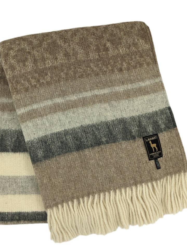 Cherokee Throw - Cumin for wholesale by Lanart Alpaca