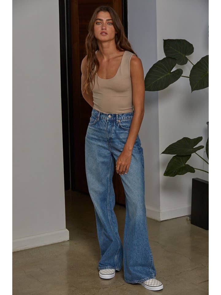 By Together – wholesale Linne (Tryckt) - Dam – S1187N | Dubbelskiktad sömlös topp4