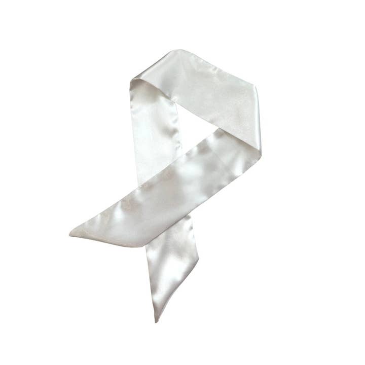 SILK SCARF - Milk for wholesale by Beyond Scrunchies