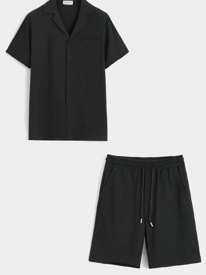 BM2602Q-1 Chemise à boutons, short, poche. pour la vente par Frilivin