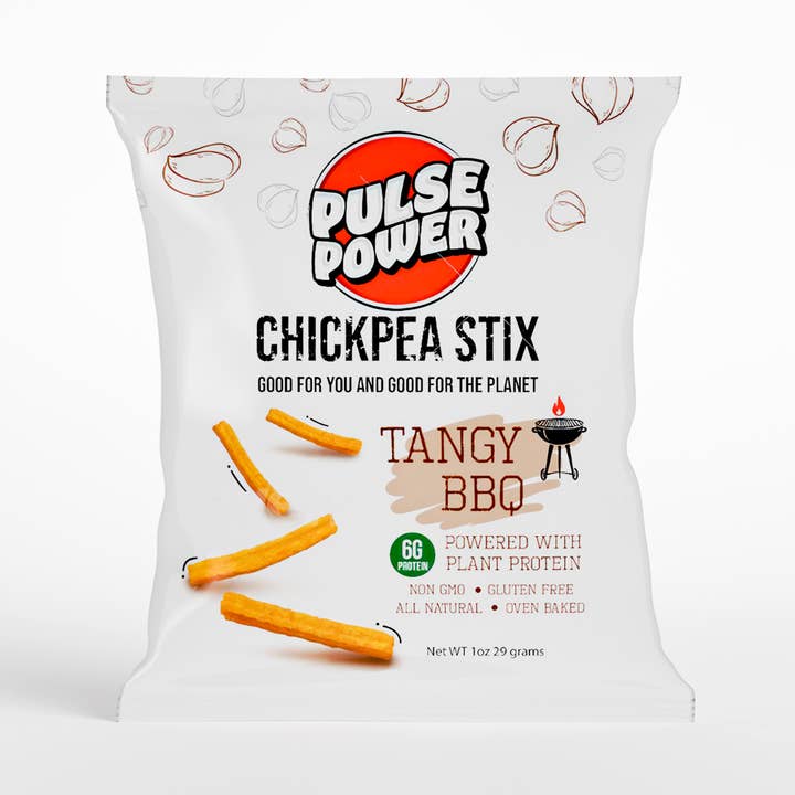 Pulse Power Chickpea Stix Tangy BBQ 1oz (24 pack) for wholesale by Pulse Power