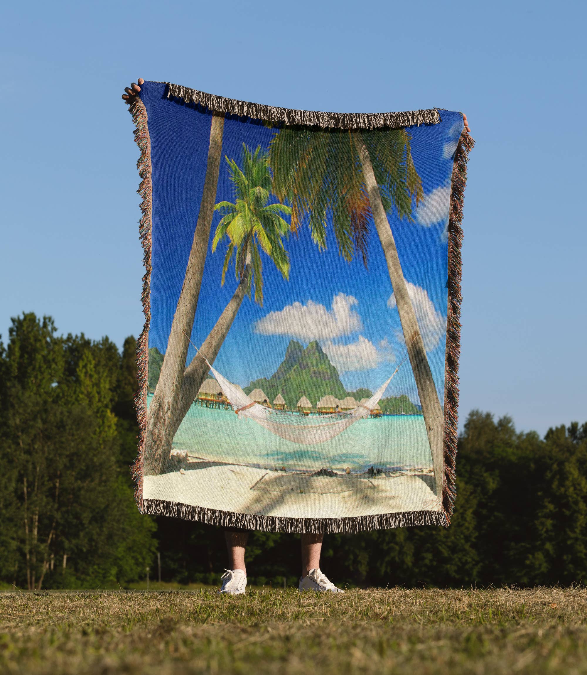 3dRose - Wholesale Throw Blanket - 3dRose, Bora Bora Relaxation, Blanket1