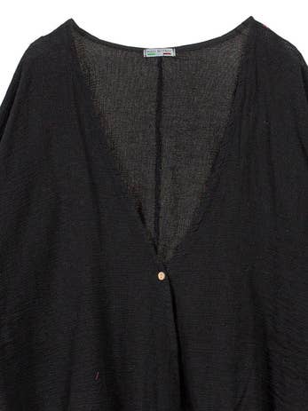 Lia Robe in Solid Black for wholesale by Caposhie