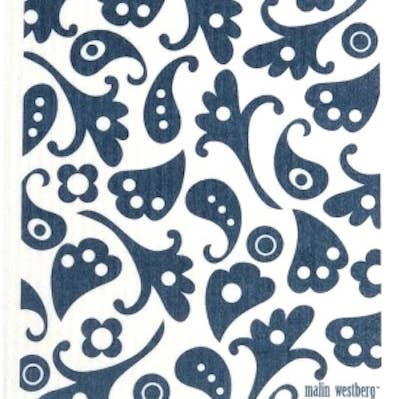 Trendy Tripper - Wholesale Dishcloth - PAISLEY BLACK or RED or OLIVE or BLUE Swedish Dishcloth3