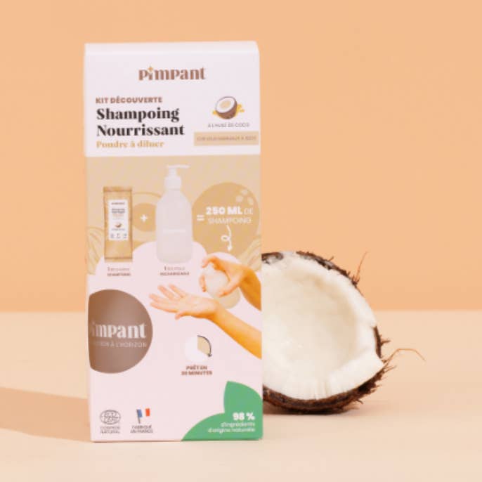 Nourishing Shampoo Discovery Kit (1 bottle + 1 stick) for wholesale by PIMPANT