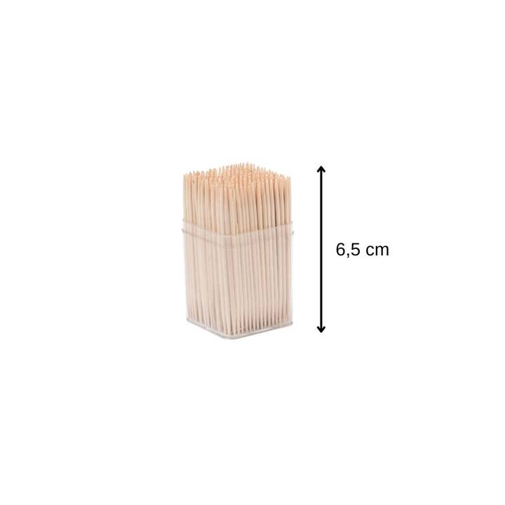 Fackelmann - Wholesale Tooth picks/party picks - Set of 2 kegs of 300 wooden toothpicks with lid2