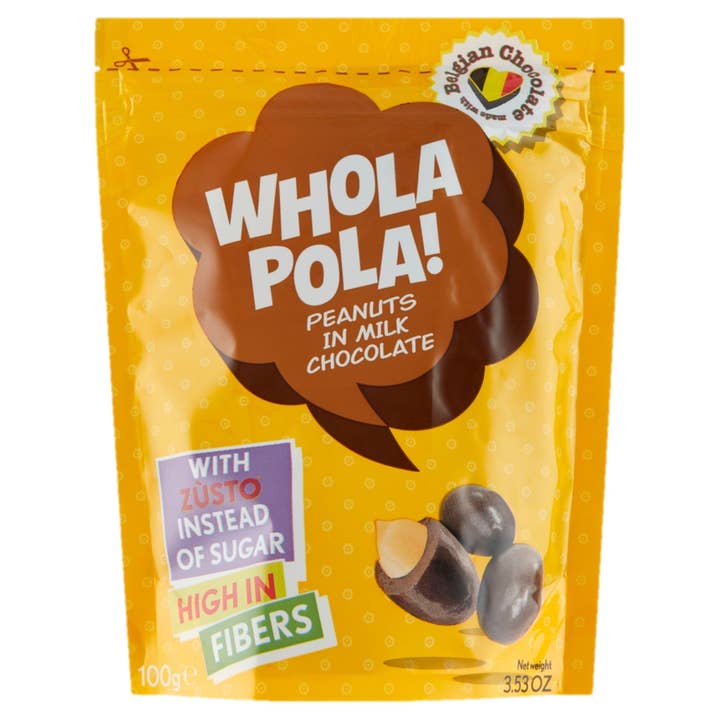 Peanut in milk chocolate without added sugars for wholesale by Wholapola