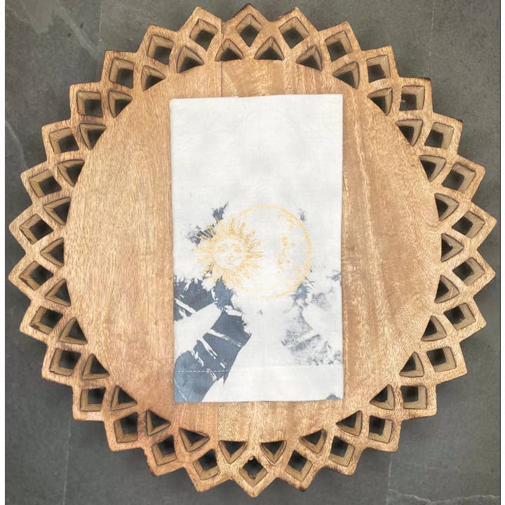 Lucky Penny LA – Guardanapo e pano de jantar por atacado – Guardanapos de pano Tie Dye do Sol e da Lua1