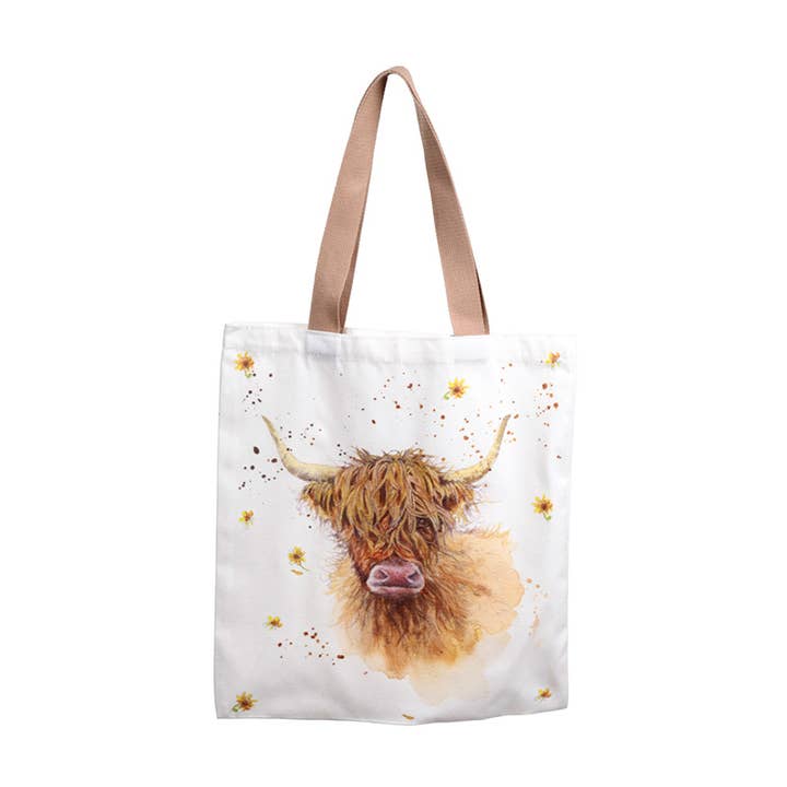 Jan Pashley Highland Coo Reusable Tote Bag and other Purchase Wholesale grocery products. Free Returns & Net 60 Terms on Faire trending on Faire.