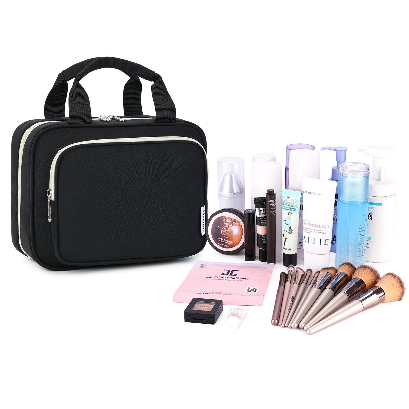 wandf – Großhandel Schmink-/Kosmetiktasche – Hängender Kulturbeutel für Frauen Reise-Make-up-Tasche19