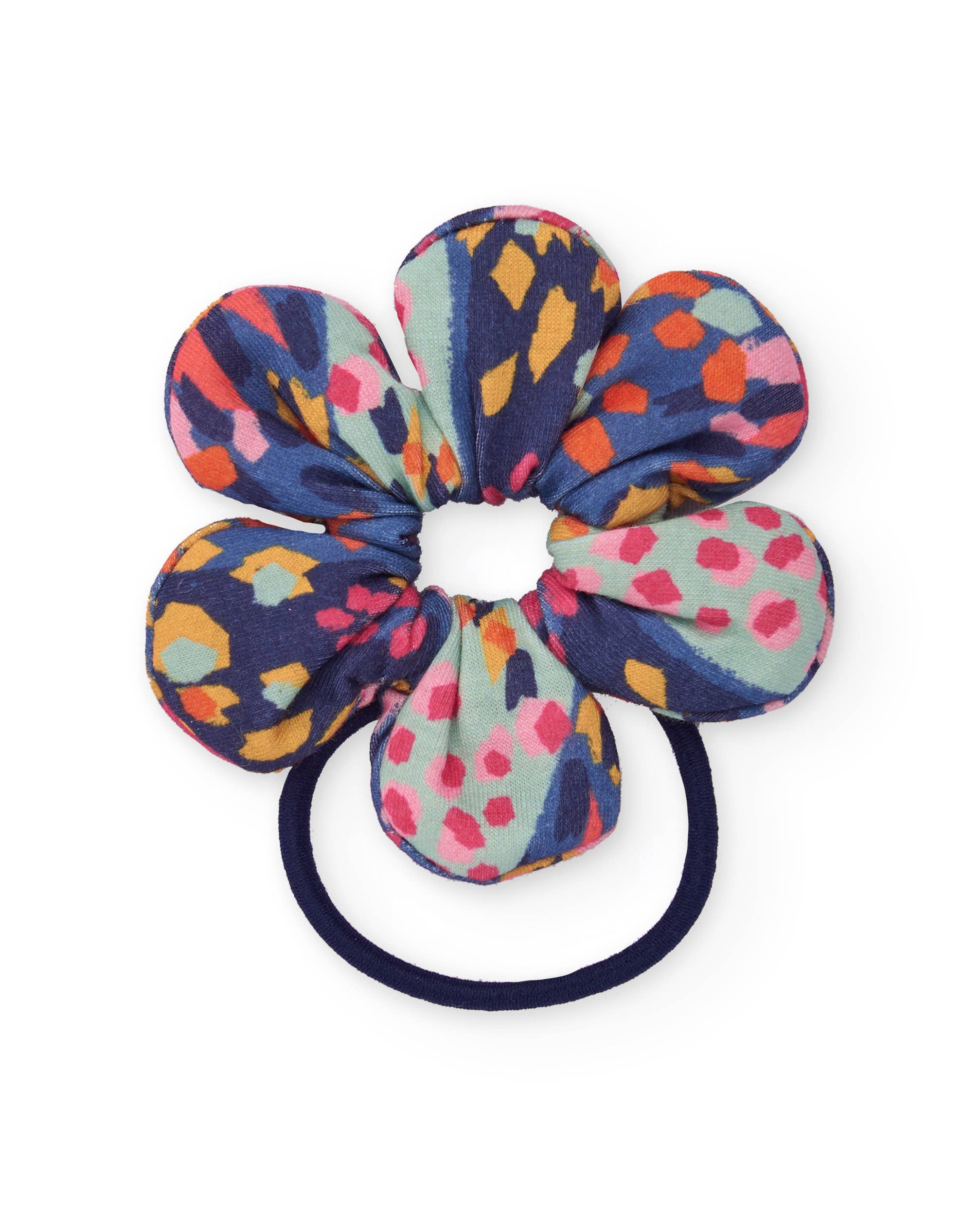 tuc tuc - Wholesale Hair Accessories Set - Kids - Girl's flower-shaped hair tie with blue-toned print0