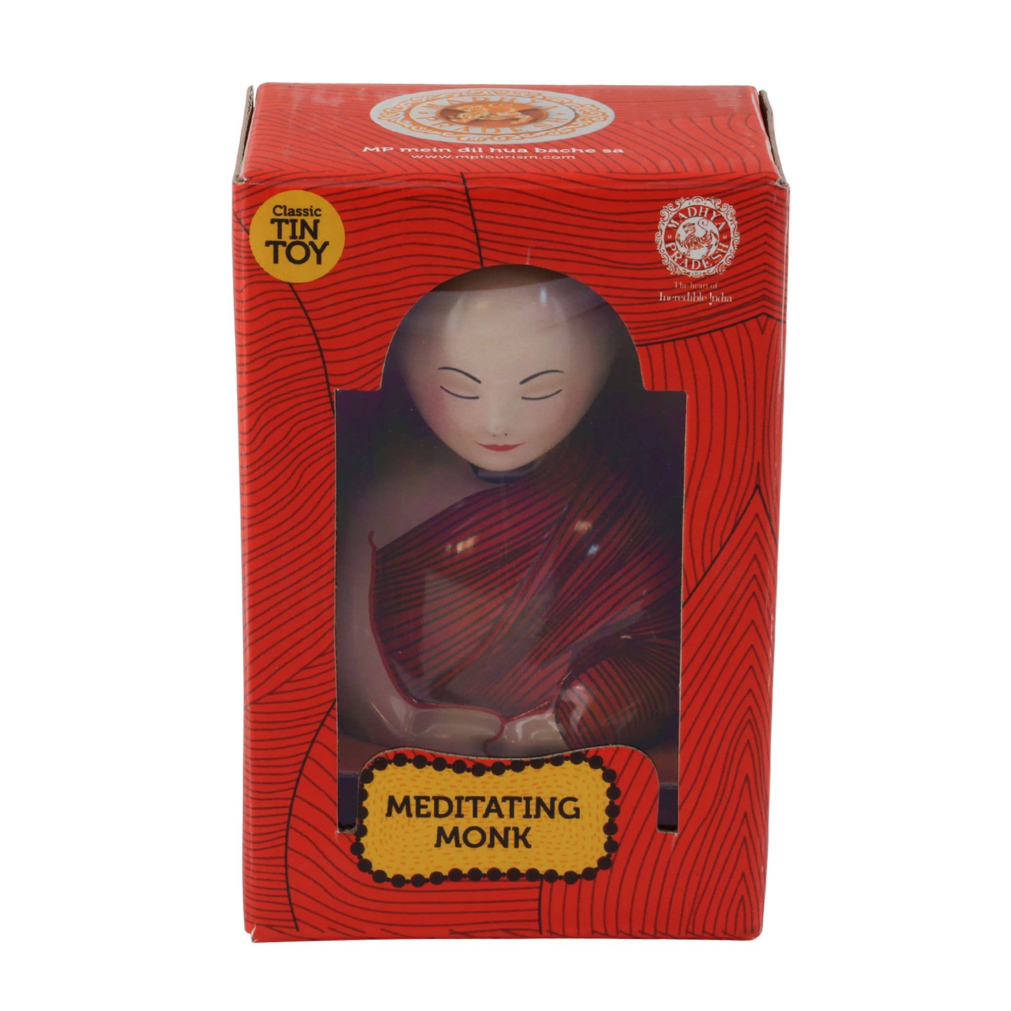 Tribal Trade GmbH - Wholesale Classic Toy - Kids - Praying Monk Meditation Buddha Bobble Head Tin Toy8
