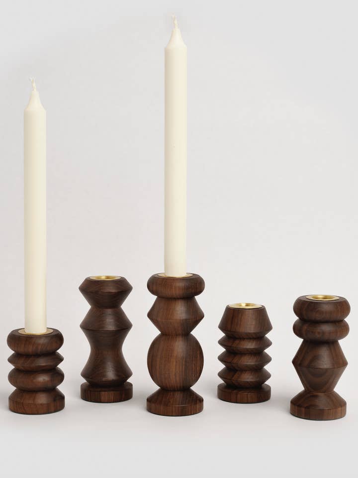 Familia Ljusstake Set om 5 för wholesale av Form & Seek